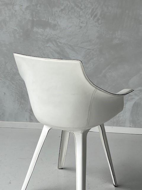 Kab eetkamerstoel Karim Rashid Frighetto stoel wit leer, Gebruikt, Frighetto, ., Wit