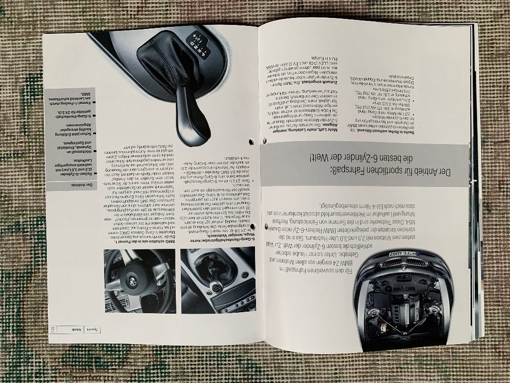 Foto 12 van Product informatie brochure BMW Z4 roadster E85 2002 izgs