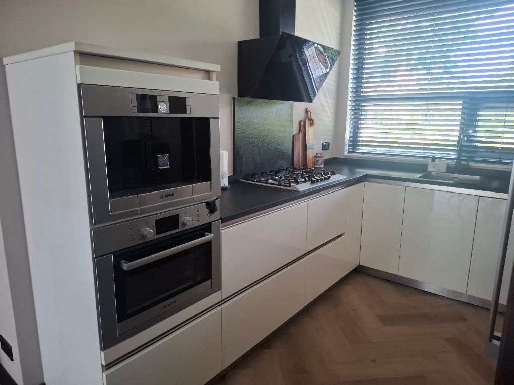 Keuken, Ophalen, Gebruikt, Wit, Hoekkeuken
