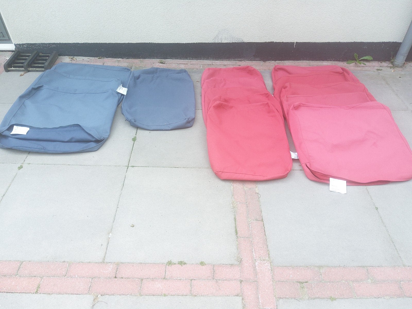 IKEA Frösön Kussenhoezen - Rood en Blauw (totaal 15 stuks), Ophalen of Verzenden, Gebruikt