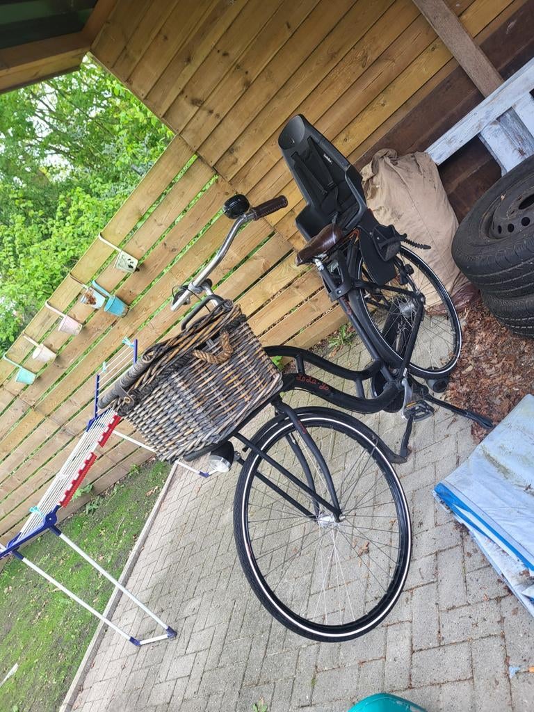 Nette dames fiets met 3 versnellingen en kinderzitje, Ophalen, Gebruikt, Versnellingen