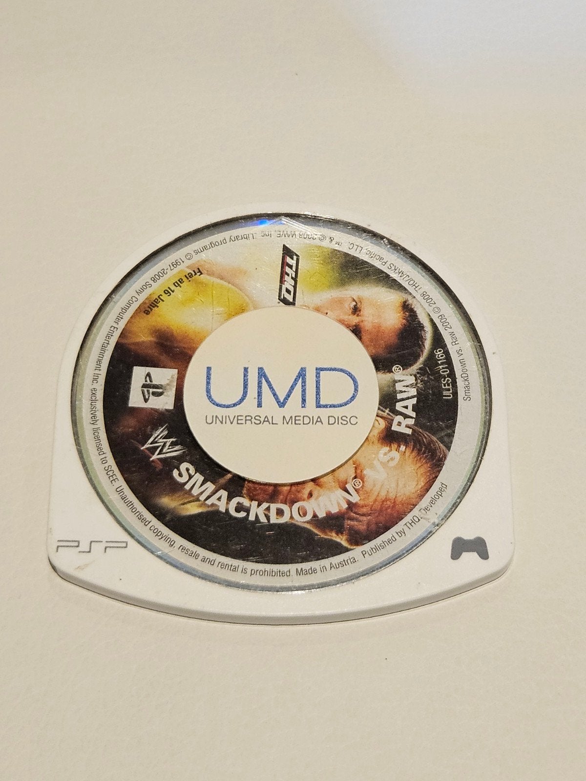 SmackDown vs. Raw 2009 PSP, Spelcomputers en Games, 1 speler, Ophalen of Verzenden, Zo goed als nieuw, Sport