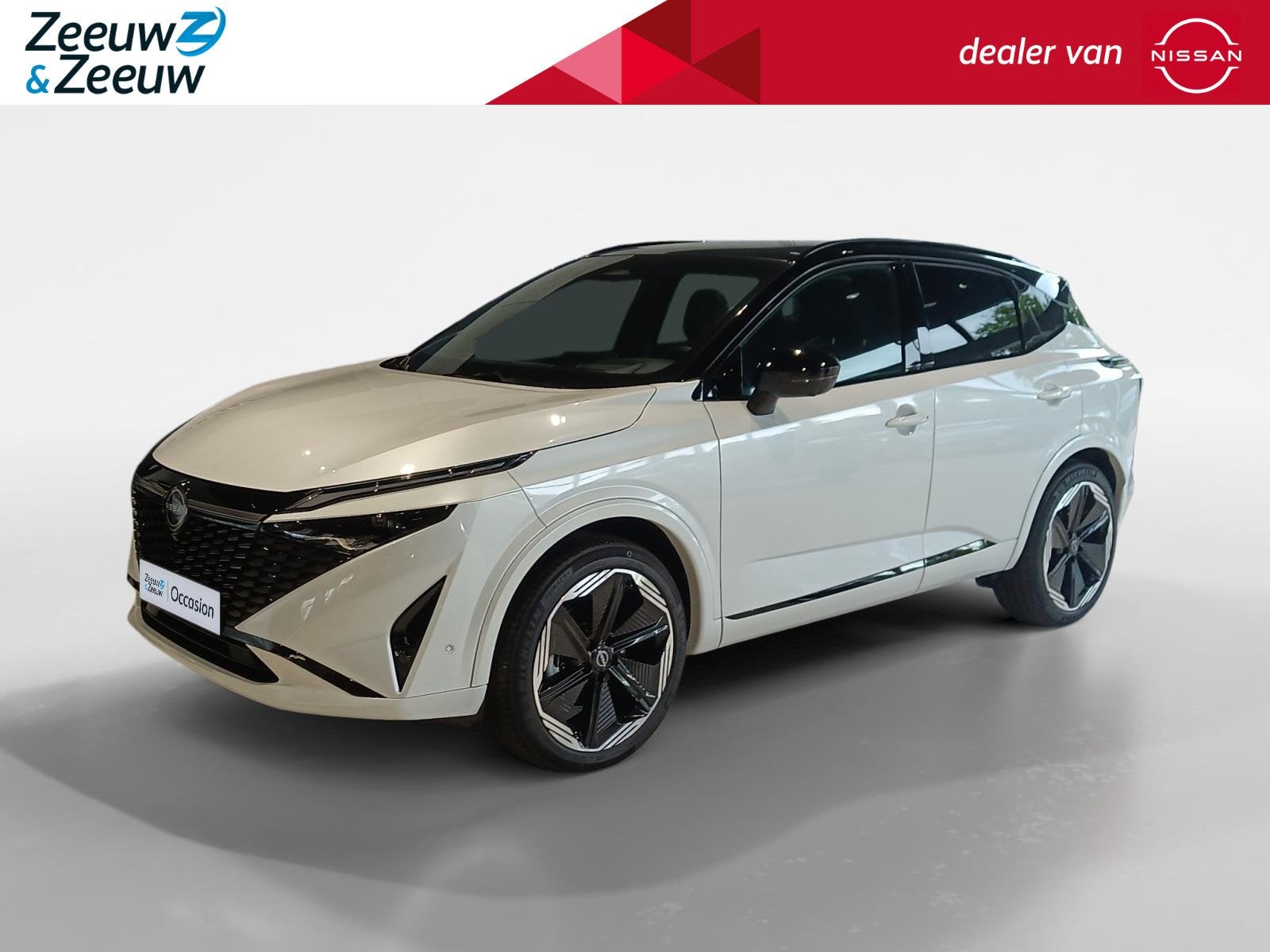 Nissan Qashqai 1.5 e-Power N-Design | Stuur-, stoel- en voor, Wit, Hybride Elektrisch/Benzine, 3 cilinders, Qashqai