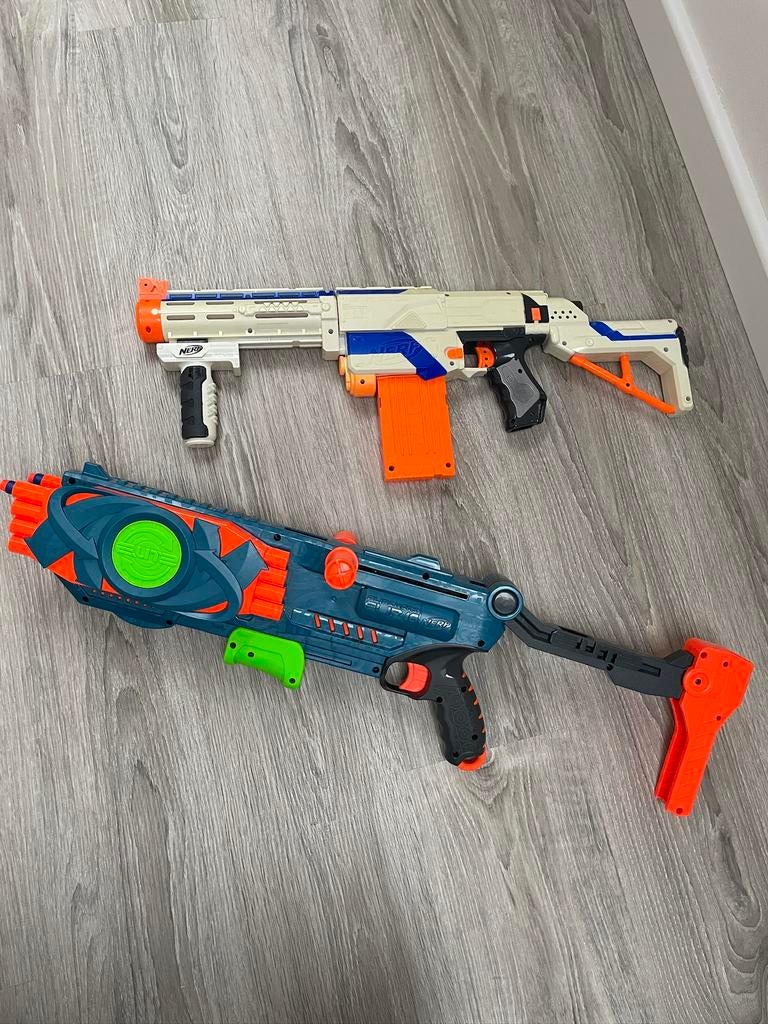 Nerf Elite 2.0 Flip-16 en de Nerf N-Strike Elite Retaliator, Ophalen, Zo goed als nieuw