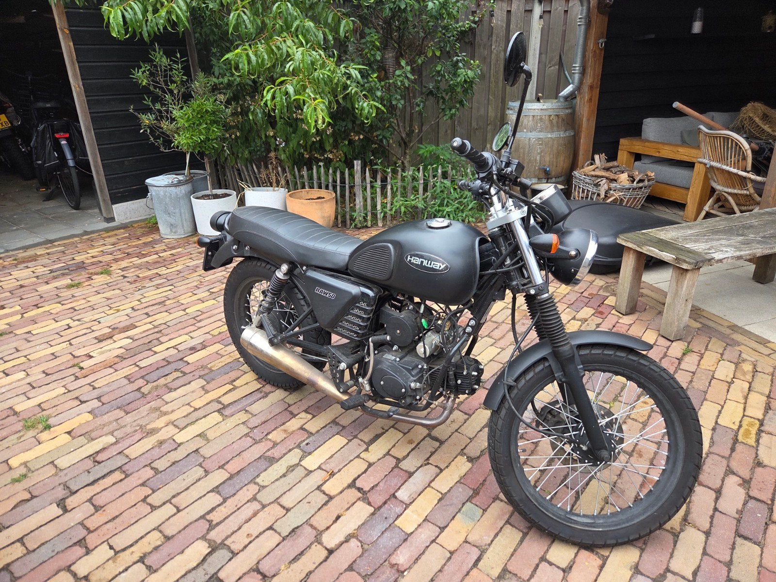 Hanway RAW50 - Mooie zwarte 50cc schakelbrommer, Ophalen