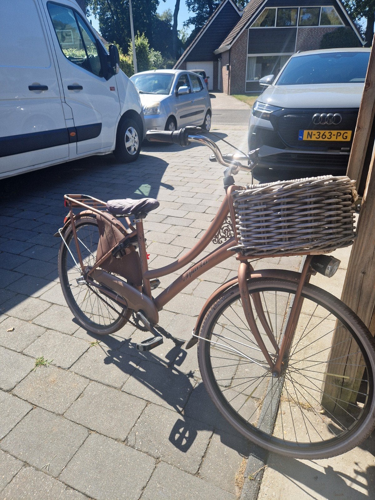 Sparta Country Tour meisjesfiets 26 inch- koperkleur met man, Fietsen en Brommers, Ophalen, Terugtraprem, Sparta, 53 tot 56 cm