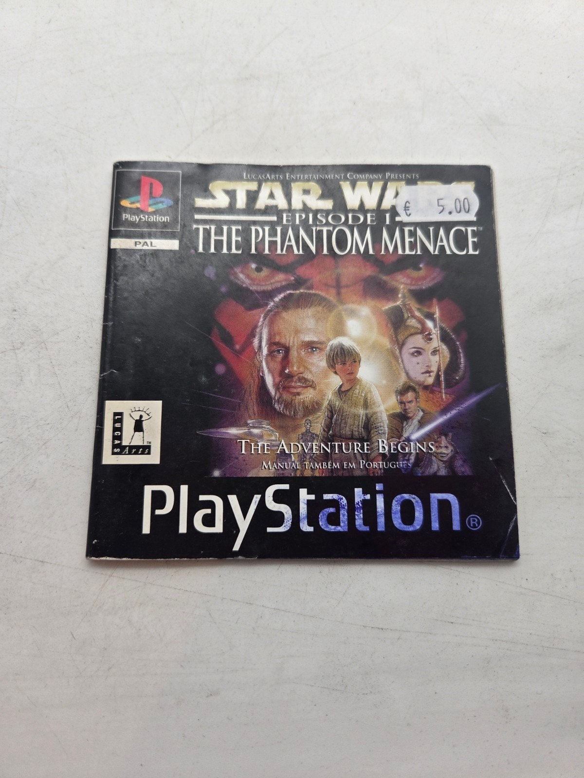 Star Wars Episode I: The Phantom Menace -Handleiding, Avontuur en Actie, Gebruikt, Niet van toepassing, 1 speler