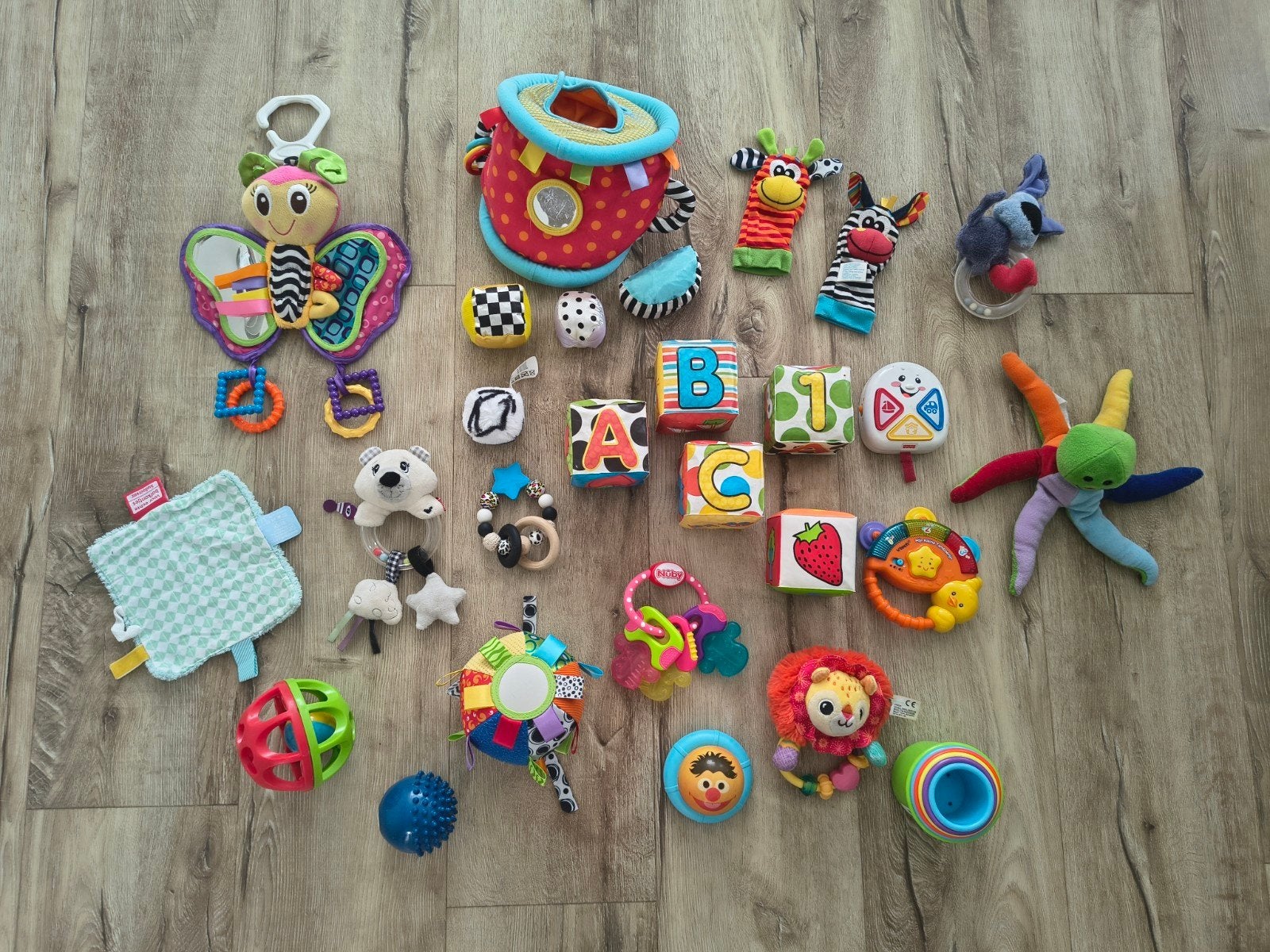Complete set babyspeelgoed! Nuby Vtech Playgro Fisher-Price., Gebruikt, Onb, Ophalen of Verzenden, Onb
