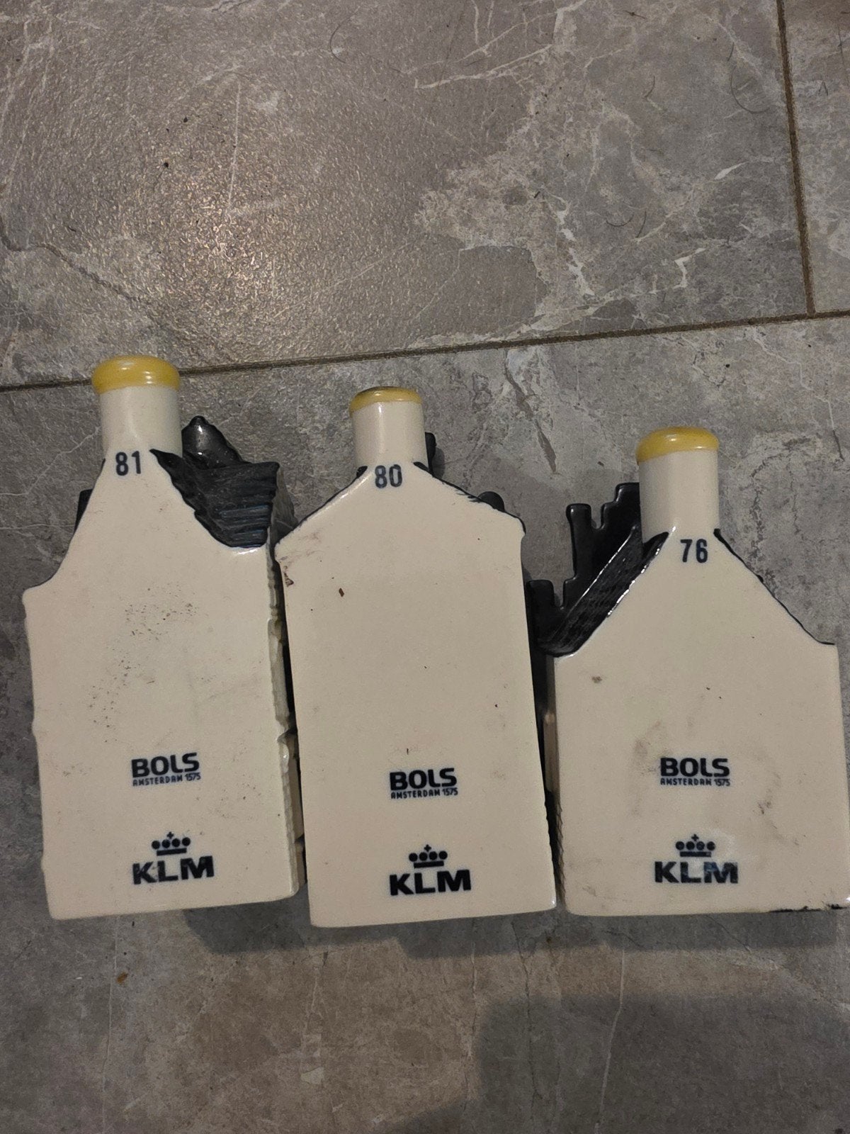 3 KLM Bols huisjes - nrs. 76, 80, 81, Verzamelen, Ophalen of Verzenden, Gebruikt