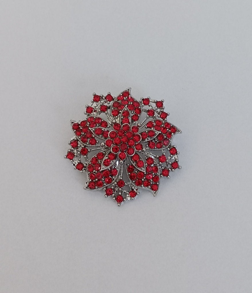 Bloem broche, Sieraden, Tassen en Uiterlijk, Overige materialen, 4 tot 7 cm, Overige kleuren, Nieuw