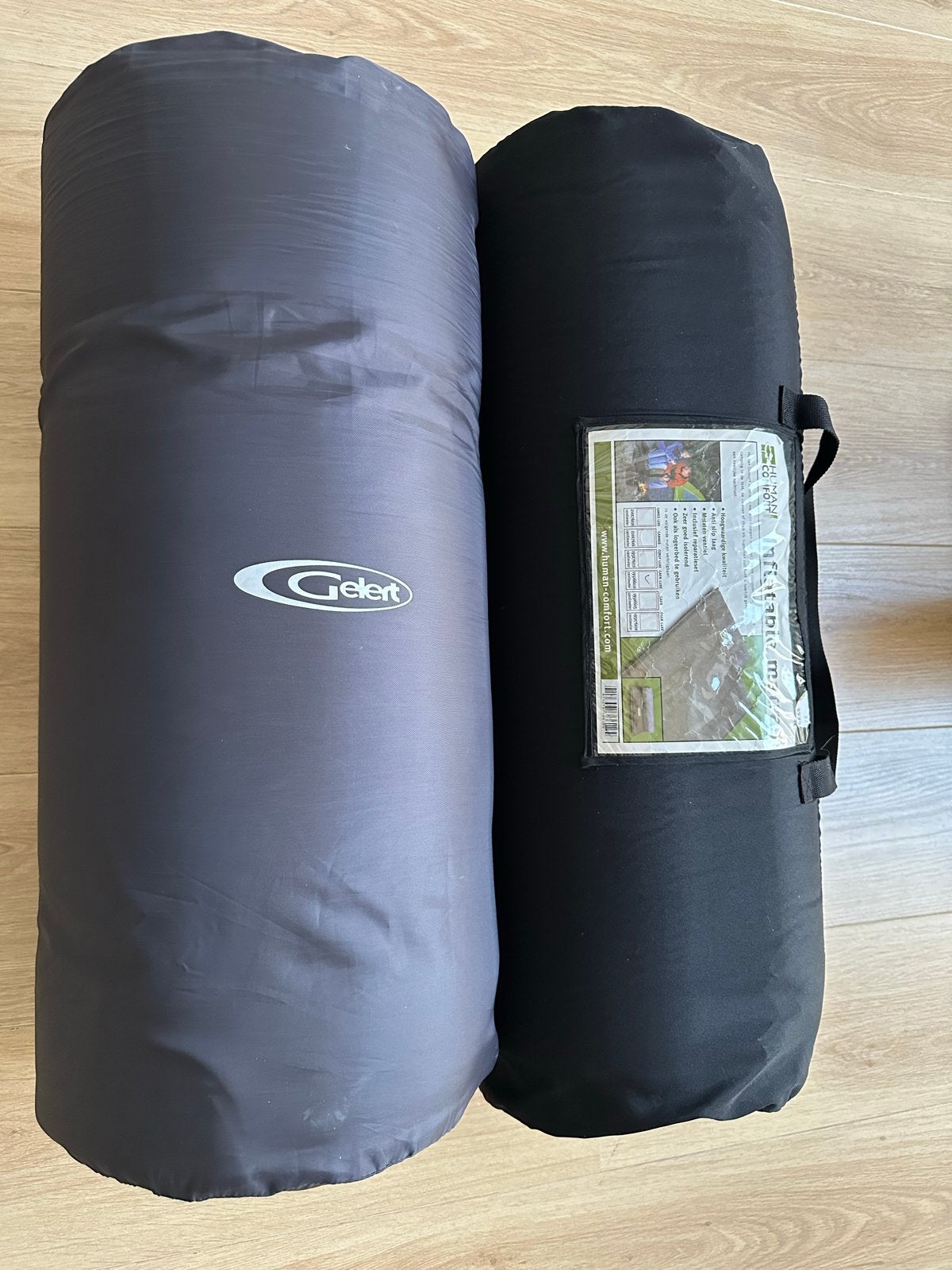 Human Comfort Inflatable Matras en Gelert Slaapmat, Ophalen, Gebruikt, 1-persoons