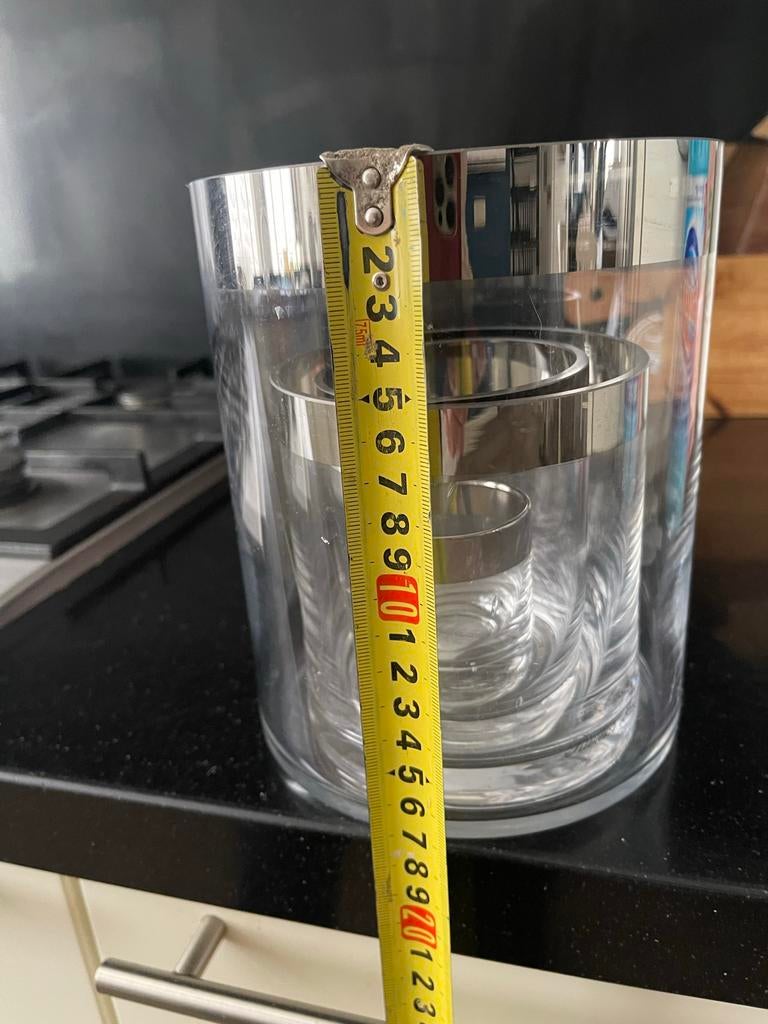 Set van 4 Riviera Maison Hurricane windlichten, Ophalen of Verzenden, Zo goed als nieuw