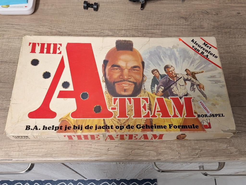 Vintage Parker bordspel A-Team Mr T BA Baracus 1980's, Ophalen of Verzenden, Gebruikt