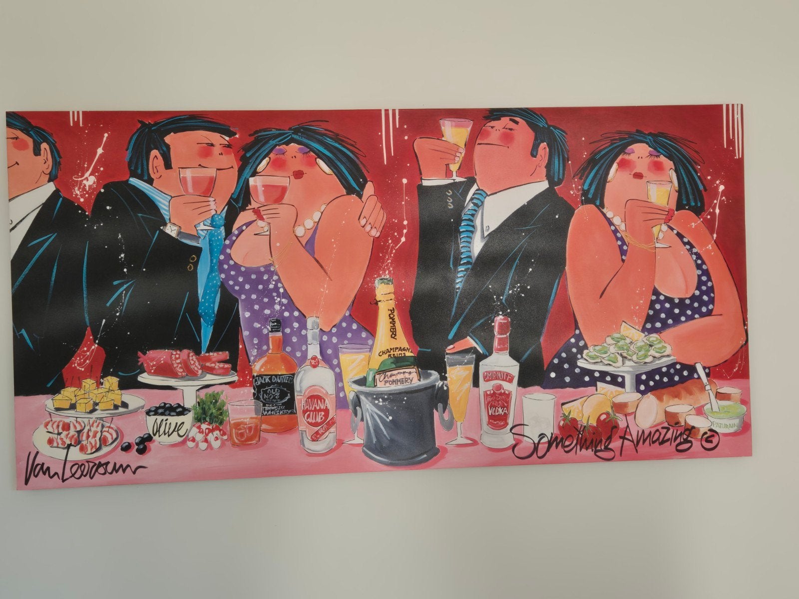 Something Amazing. Dikke dames aan de borrel, Antiek en Kunst, Ophalen of Verzenden