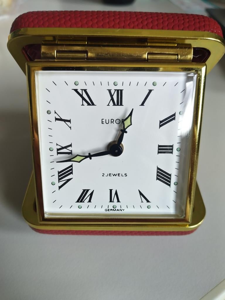 Vintage Europa Reiswekker - 2 Jewels - Duitsland - Met Doos, Ophalen