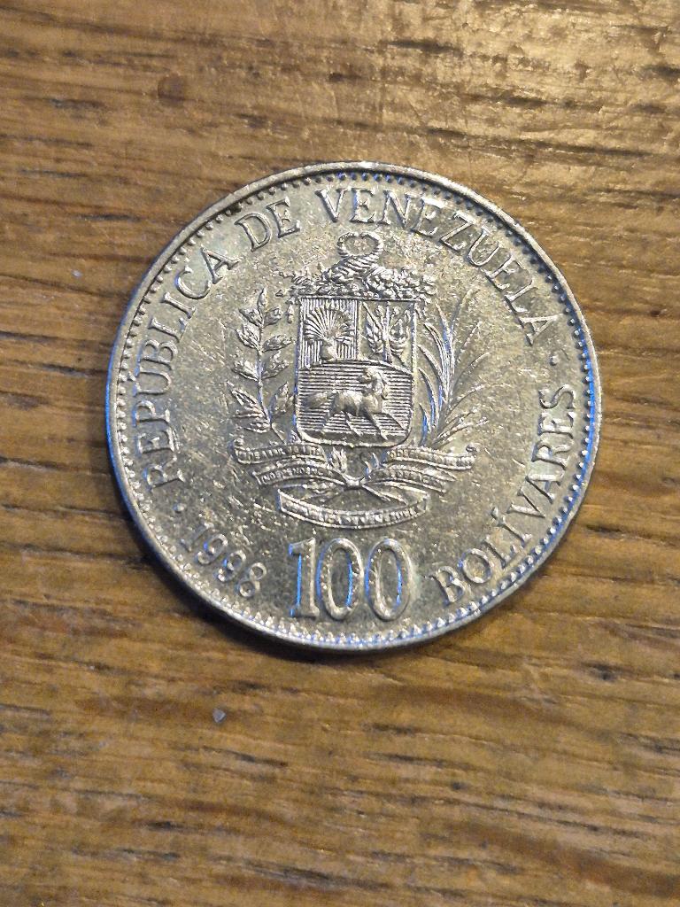 Venezuela - 100 Bolivares 1998, Verzenden, Zuid-Amerika, Losse munt