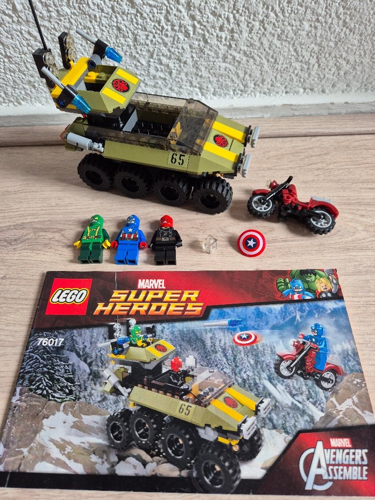 Lego Super Heroes Marvel 76017 Captain America vs. Hydra, Compleet, Gebruikt, Marvel, Lego