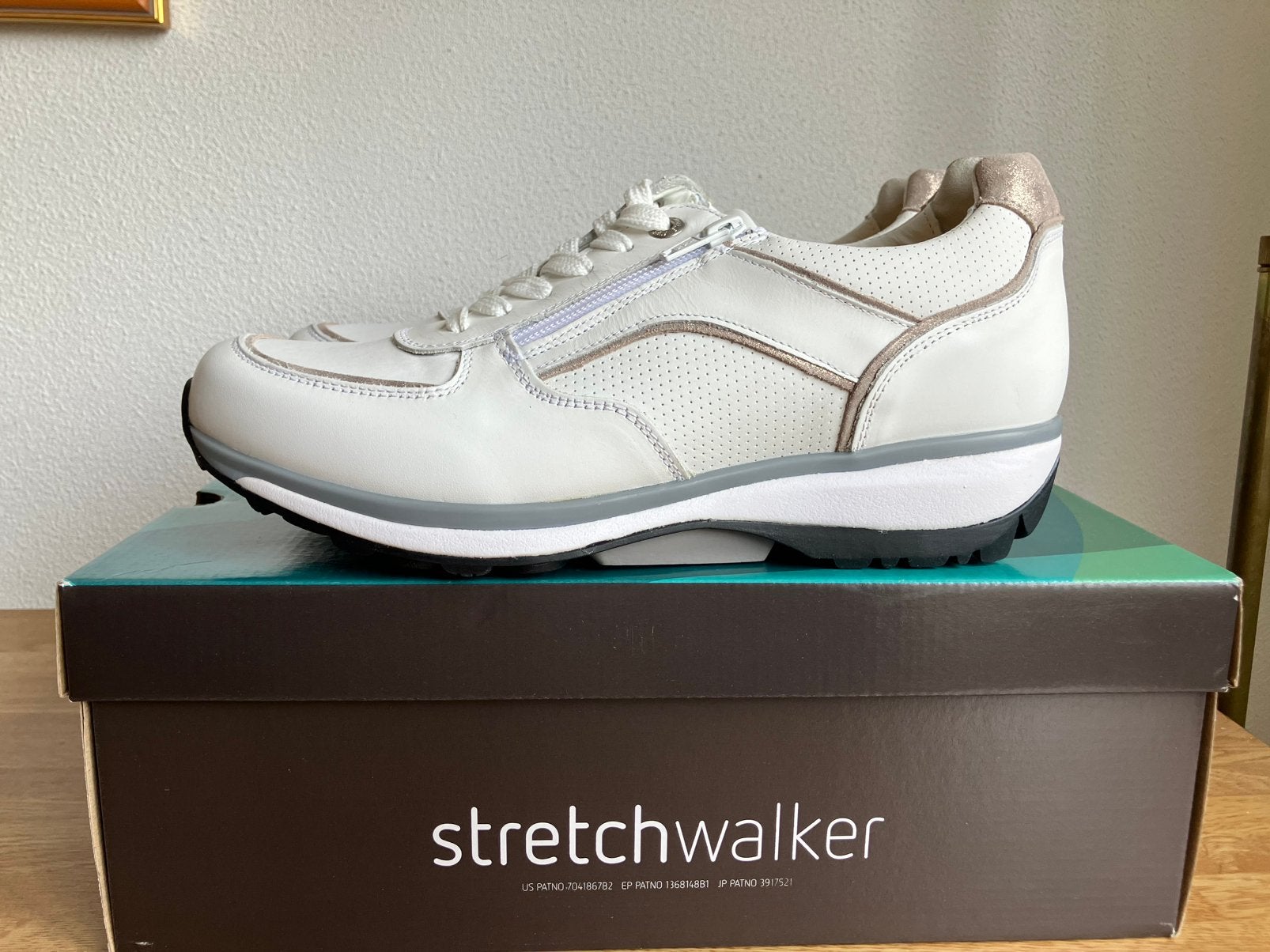 Xsensible stretchwalker nieuwpaar wit stretchleer mt 42/G, Kleding | Dames, Schoenen, Ophalen, Wit, Nieuw, Sneakers of Gympen