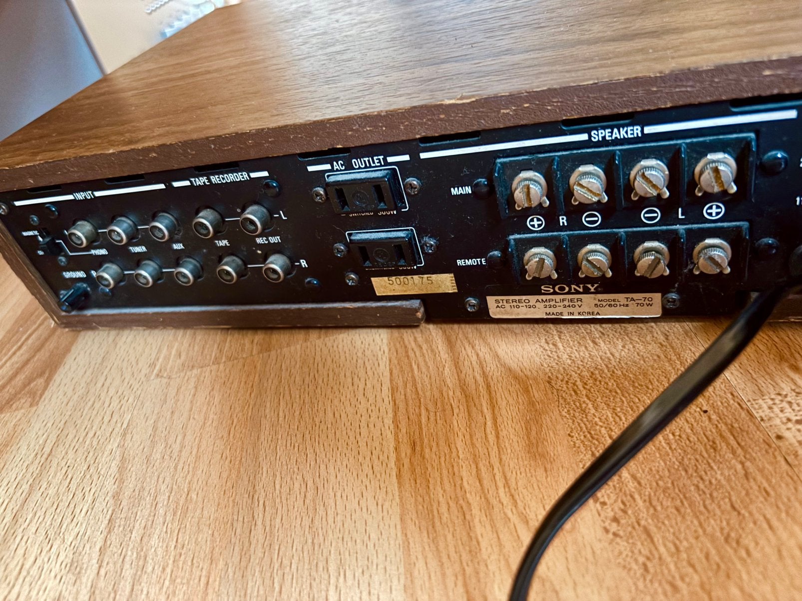 Sony TA-70 vintage versterker, Ophalen, Gebruikt, 50 tot 100 watt