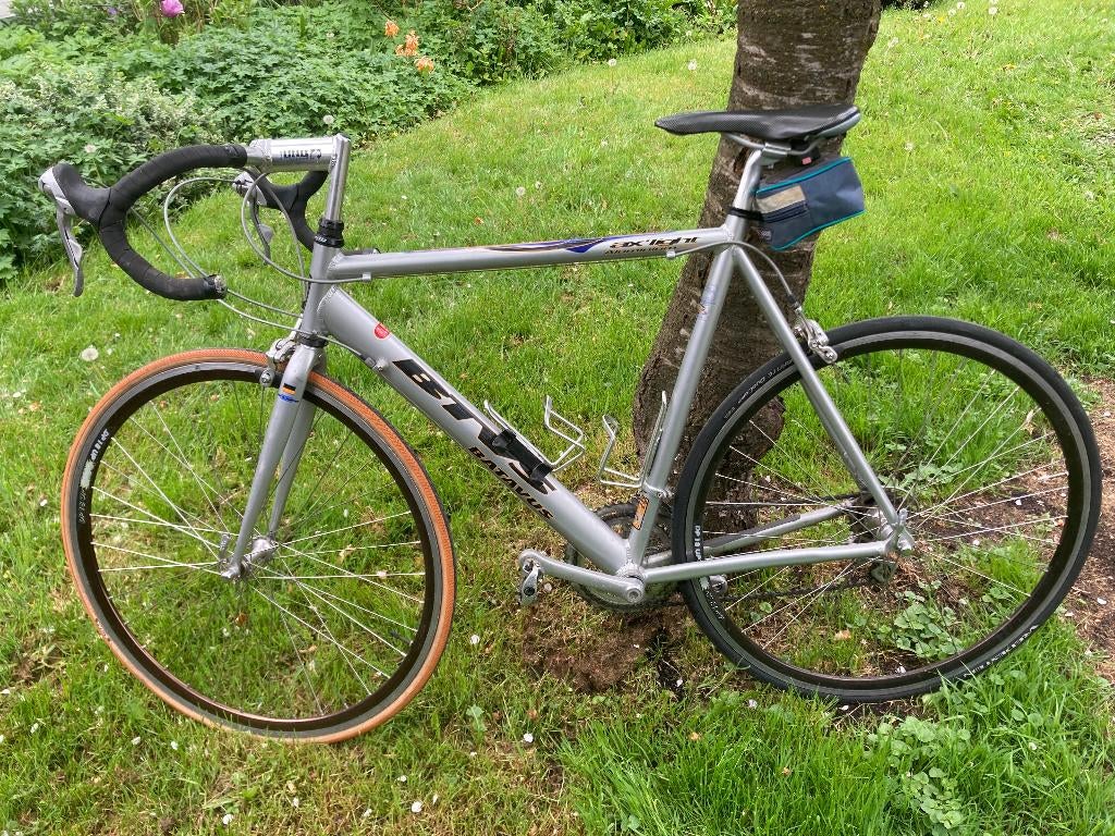 Retro Batavus race fiets aluminium frame 2 x 8 versnellingen, Ophalen, 28 inch, Gebruikt, Velgrem