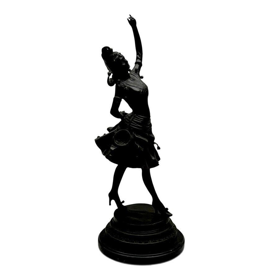 Bronzen beeld dansende harlekijn, Ophalen of Verzenden