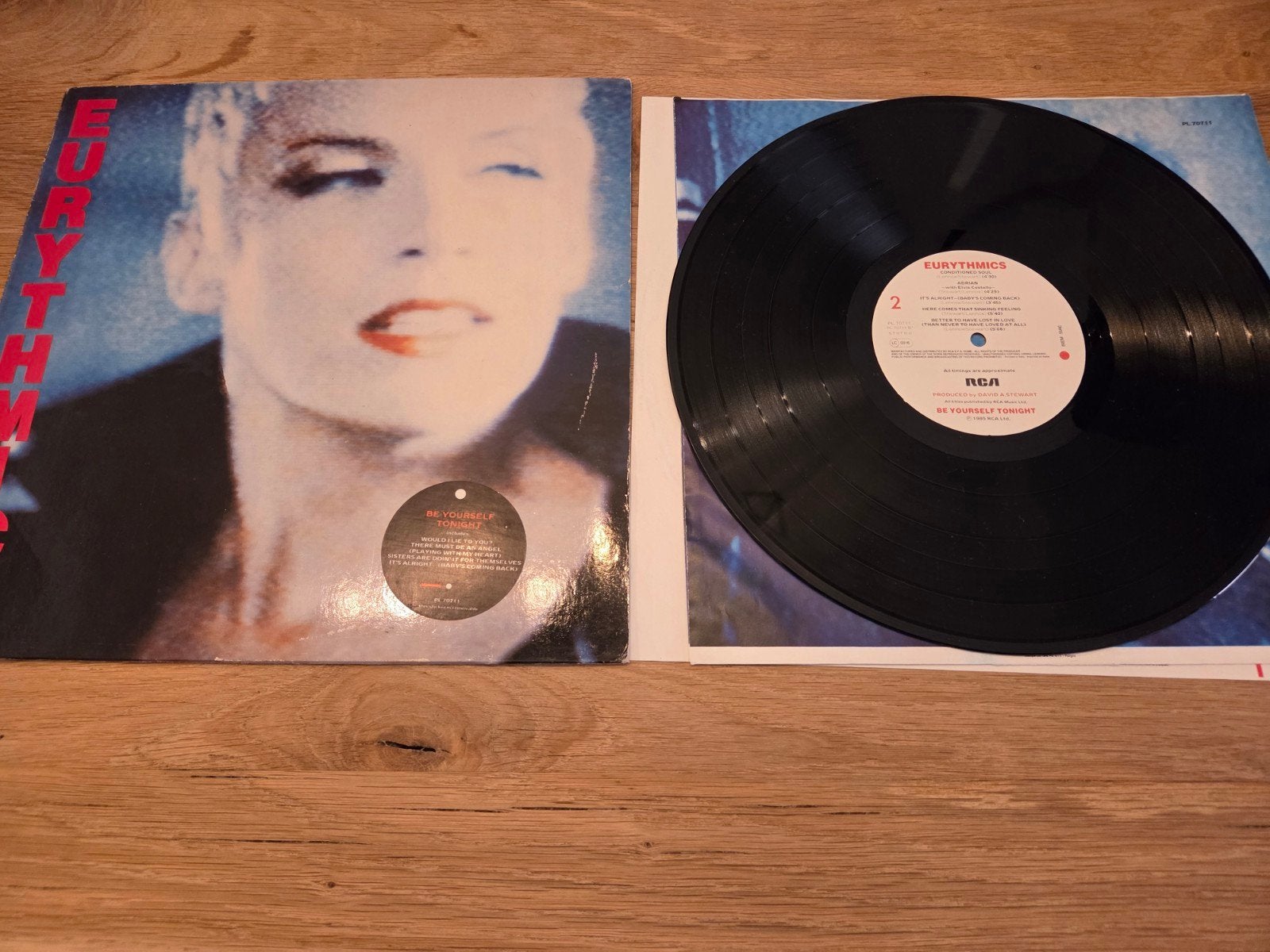 Eurythmics be yourself tonight LP, Cd's en Dvd's, Ophalen of Verzenden, Zo goed als nieuw, 12 inch