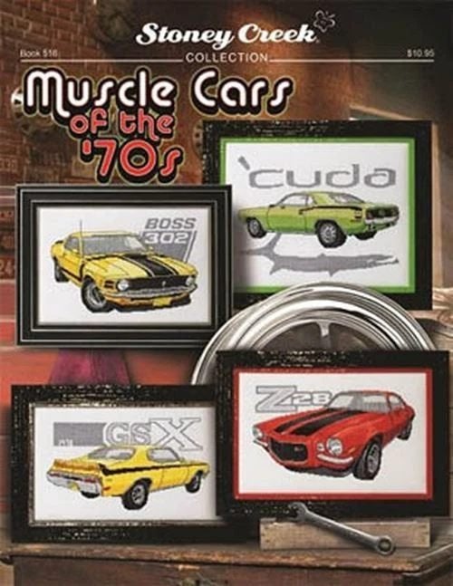 Stoney Creek Book 516 - Muscle Cars of the 70 s, Ophalen of Verzenden, Zo goed als nieuw, Handborduren, Patroon