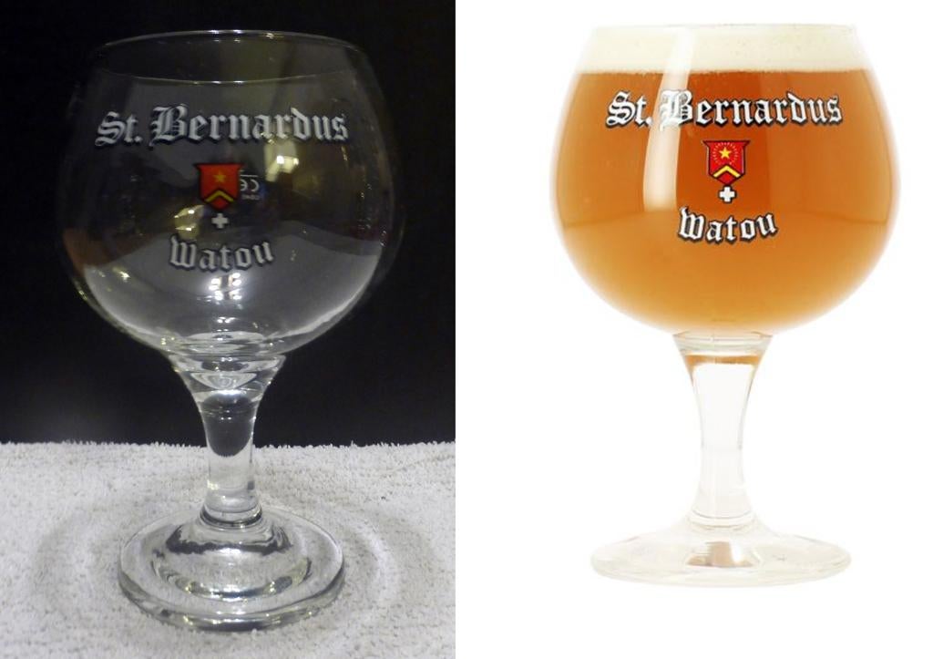 6 ST.BERNARDUS BIER KELKEN 0,33 CL, Ophalen of Verzenden, Zo goed als nieuw, Glas of Glazen, Overige merken
