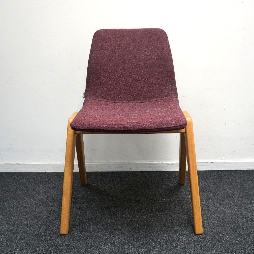 Naughtone Viv Wood Design Stoelen | Aubergine Gemeleerd, Gebruikt, Overige kleuren, -, -