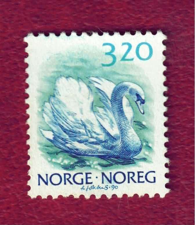 Fauna - Dieren - Zwanen  - Noorwegen - 3.20 Kr - gebr, Ophalen of Verzenden, Gestempeld, Dier of Natuur