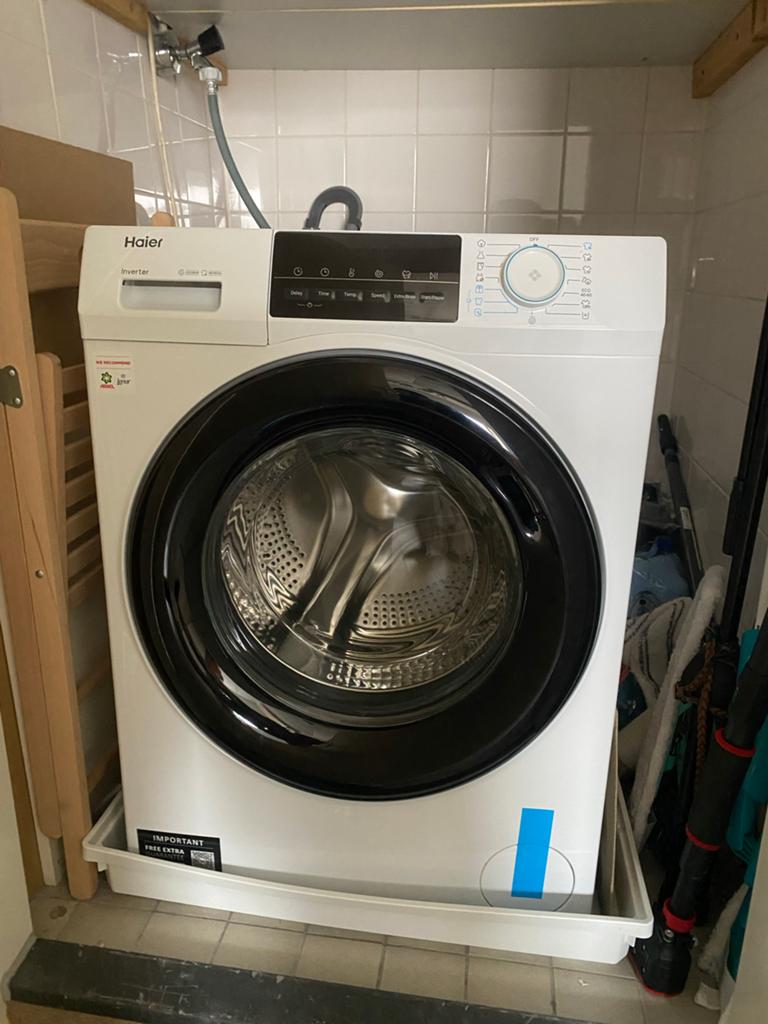 Haier Inverter Wasmachine - Zo goed als nieuw, Ophalen, Zo goed als nieuw, 85 tot 90 cm, 1200 tot 1600 toeren