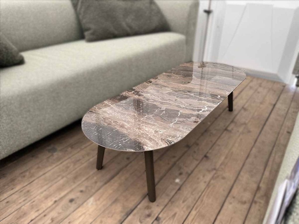 Leolux Rolan salontafel keramiek – showroommodel, Huis en Inrichting, Overige materialen, 50 tot 100 cm, 100 tot 150 cm, Ophalen of Verzenden