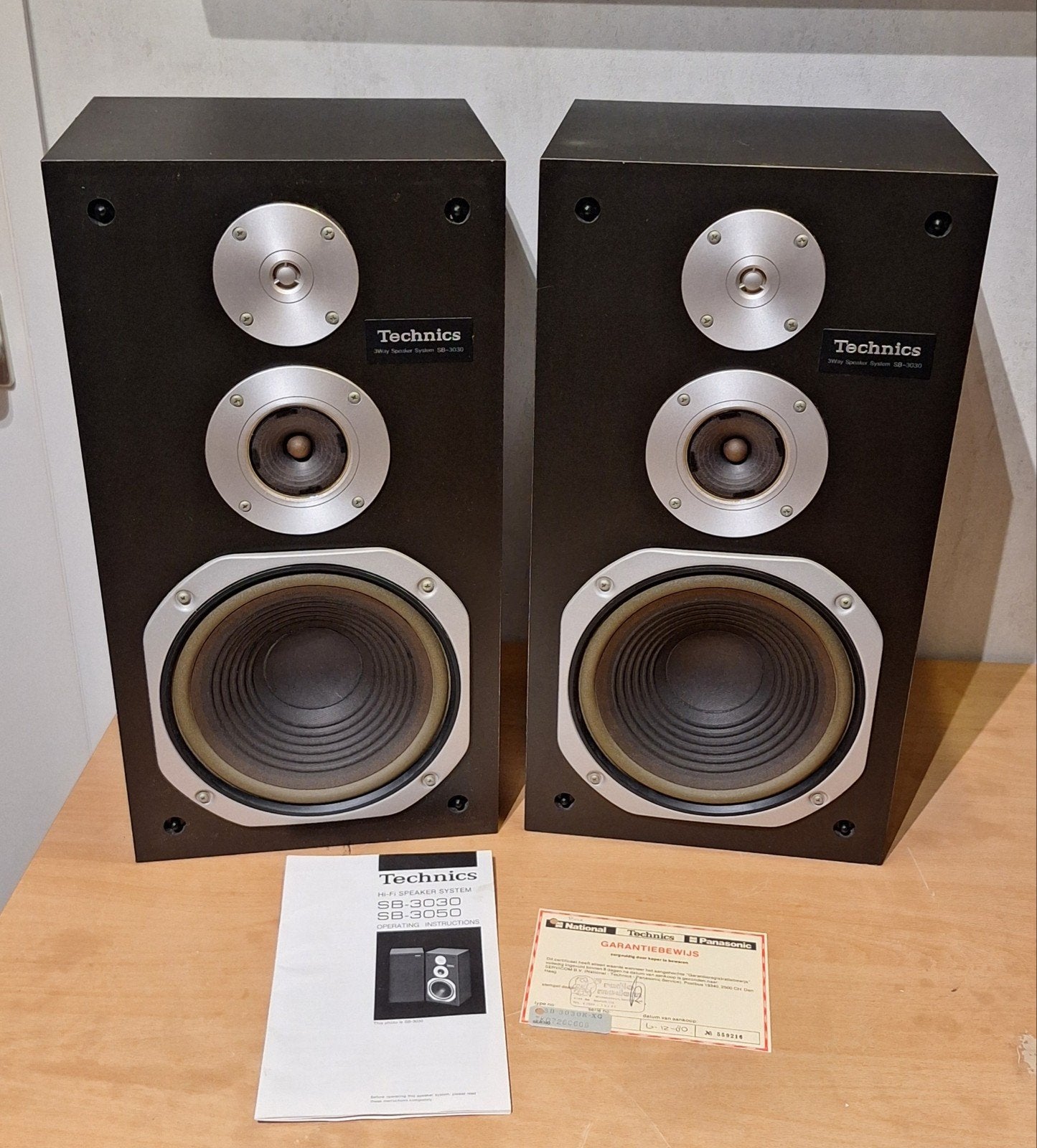 Technics SB-3030 3-weg luidsprekers - 75 Watt, Ophalen, Gebruikt, 60 tot 120 watt, Stereo speakers