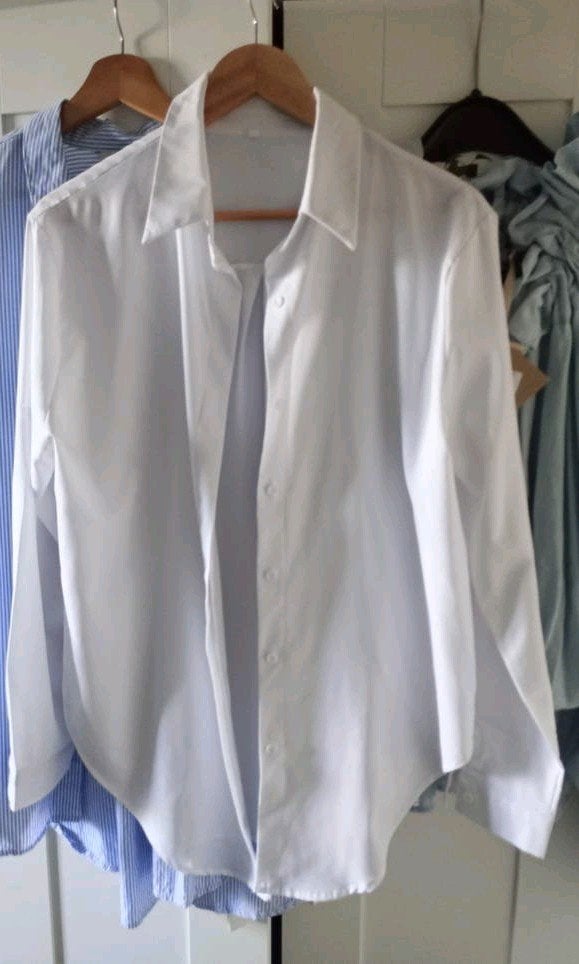 Nette witte blouse van soepel vallende stof, Ophalen of Verzenden, Zo goed als nieuw, Maat 46/48 (XL) of groter, Wit