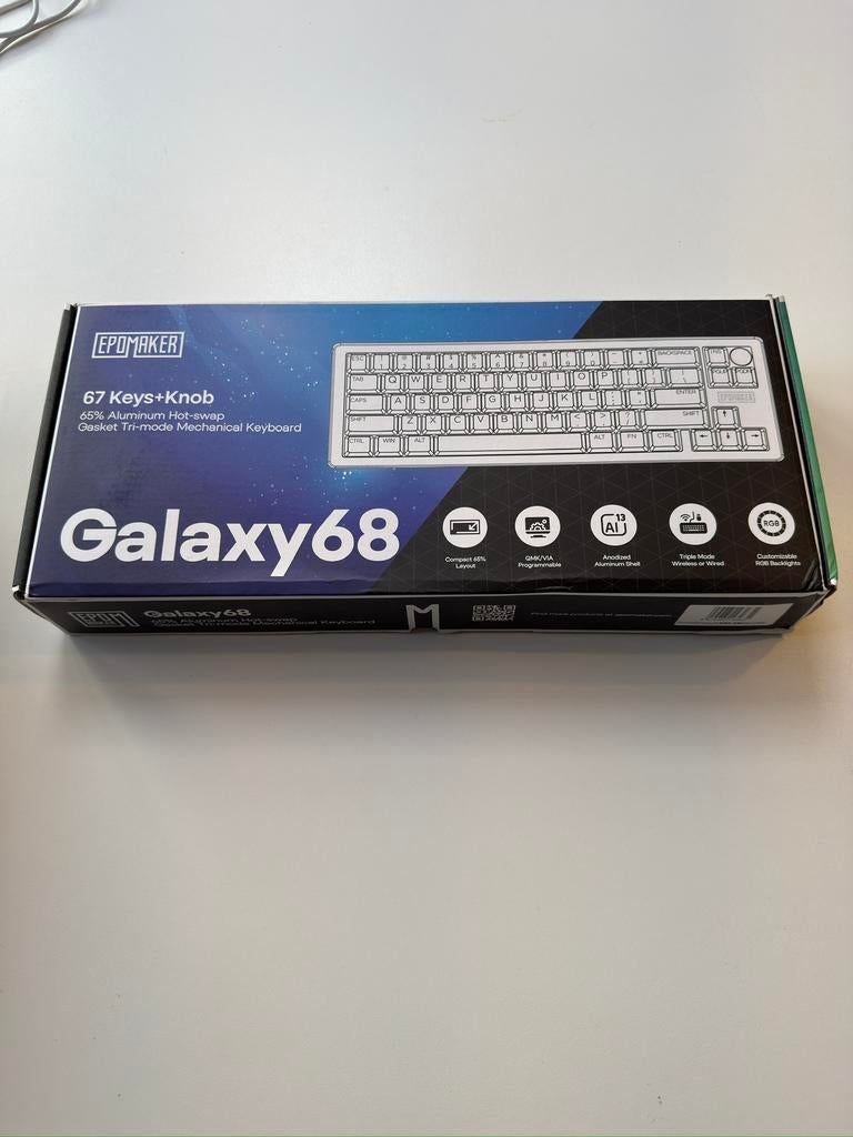 Epomaker Galaxy 68 Aluminium Mechanical Gaming Toetsenbord, Computers en Software, Toetsenborden, Ophalen of Verzenden, Nieuw