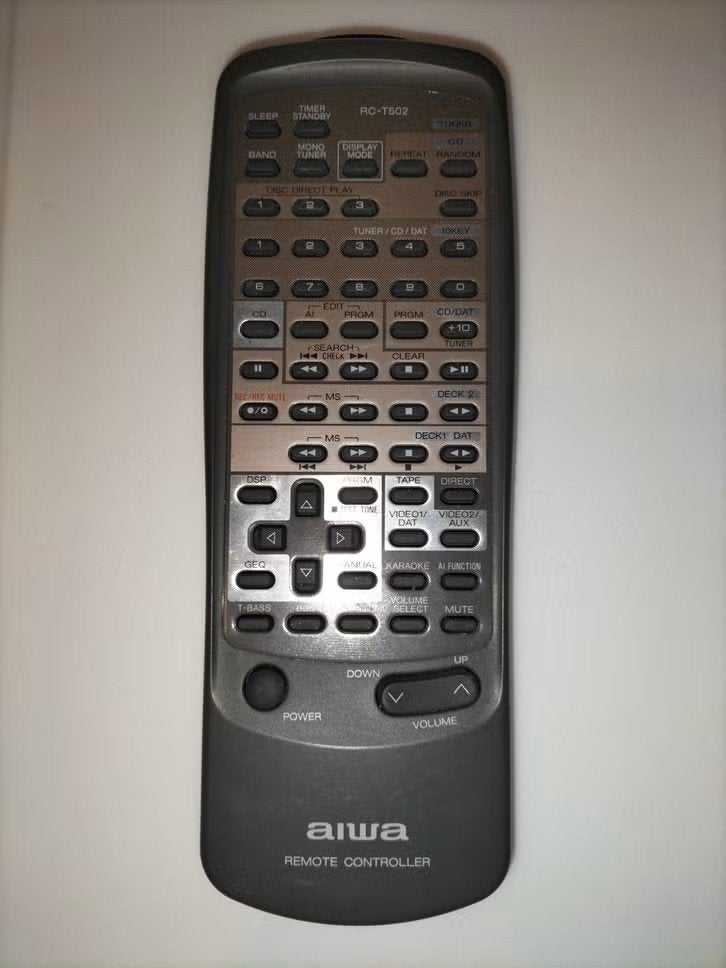 Originele Aiwa RC-T502 afstandsbediening voor audiosystemen, Ophalen of Verzenden