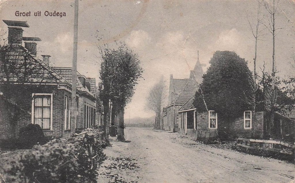 703-123-005 Groet uit Oudega, Verzenden, Voor 1920, Friesland