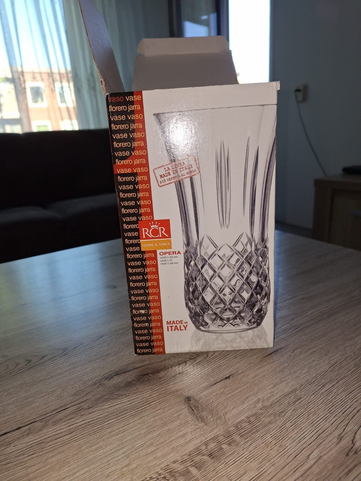 Glazen vazen 2 stuks, Ophalen, Nieuw, Transparant, Glas