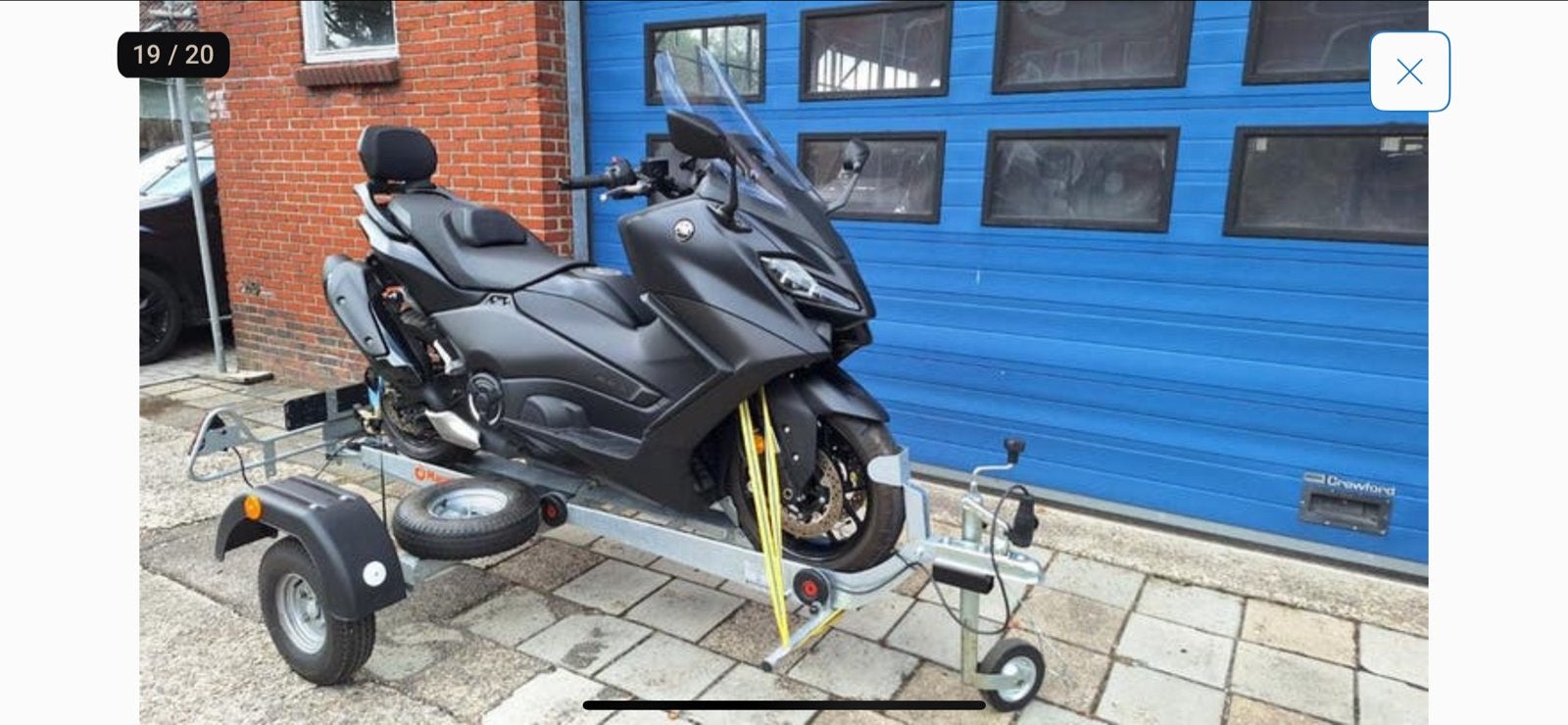 Demontabele Marathon Single motortrailer zgan motoraanhanger, Ophalen, Zo goed als nieuw