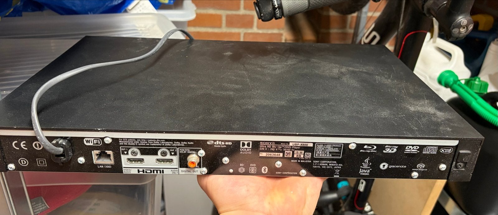 Sony UBP-X800 4K Ultra HD Blu-ray speler - Werkt perfect, Ophalen of Verzenden, Gebruikt, Sony, Wi-Fi