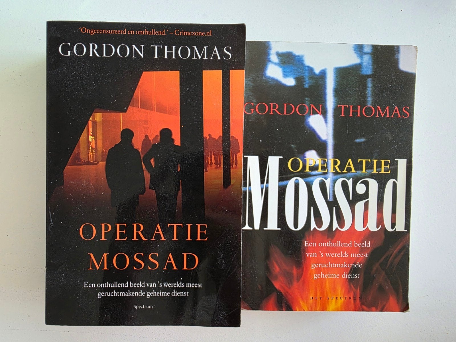 2 Boeken van Gordon Thomas- Operatie Mossad, Ophalen, Zo goed als nieuw