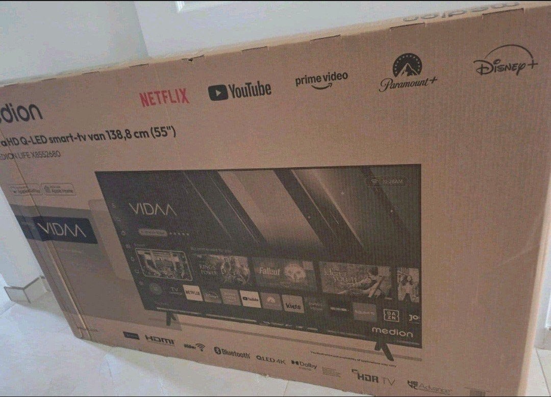 Nieuwe Medion 55 inch 4K Q-LED Smart TV(MEDION LIFE X8552680, Overige merken, QLED, Nieuw, Ophalen of Verzenden