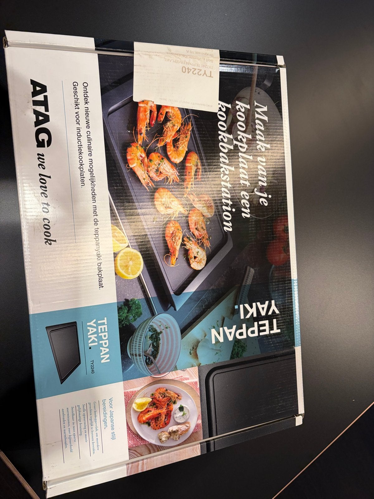 ATAG Teppanyaki Bakplaat TY2240 voor Inductiekookplaten, Ophalen, Minder dan 85 cm, Nieuw, 4 kookzones