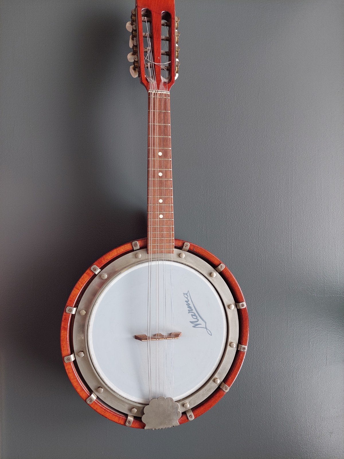 Marma Banjoline - Zeldzaam Hybride Snaarinstrument, Ophalen of Verzenden, Gebruikt