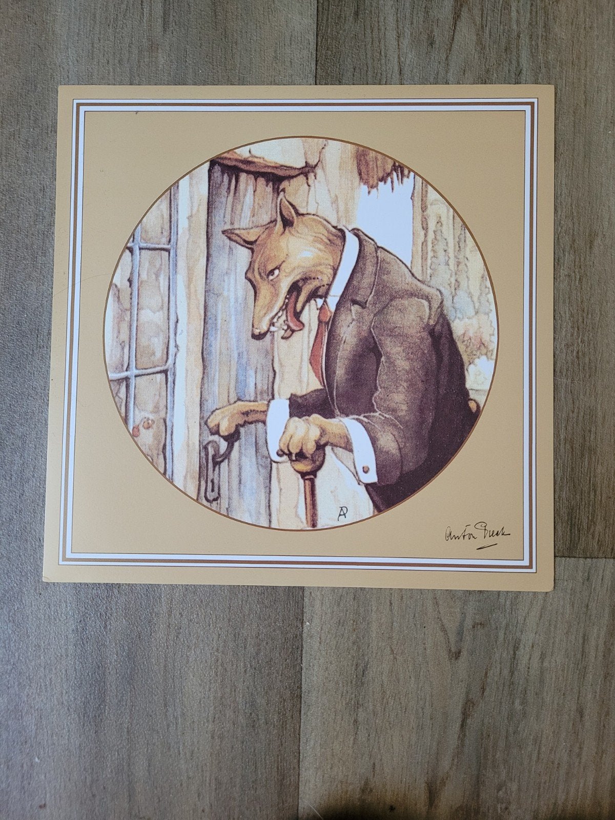 Anton Pieck  - Grote Boze Wolf - Efteling, Verzamelen, Ophalen of Verzenden, Zo goed als nieuw, Overige typen