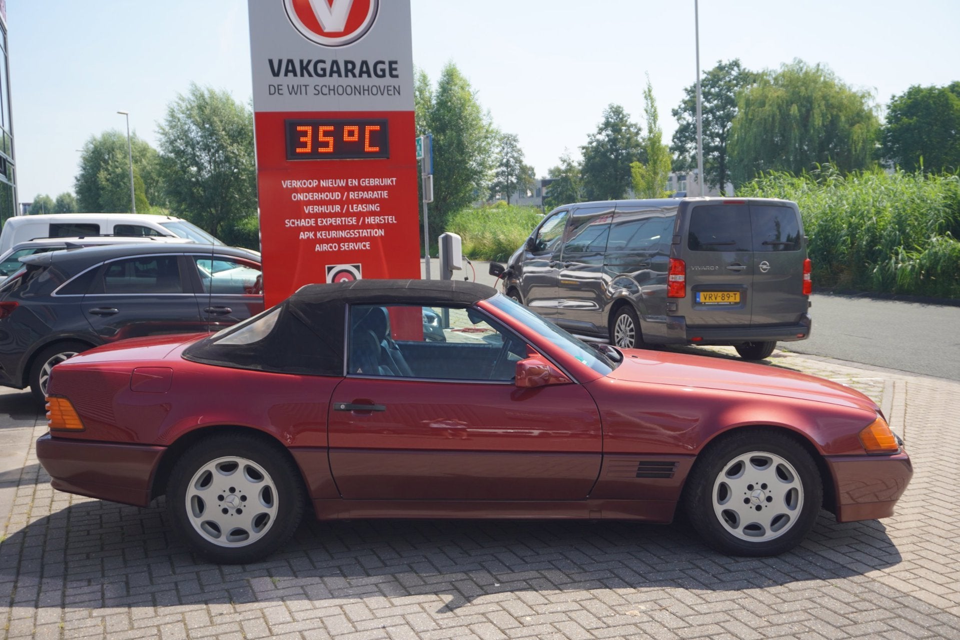 Mercedes-Benz SL-klasse 500 SL / Cabrio / Leder / Stoelverwa, Auto's, Automaat, Achterwielaandrijving, Leder, Bedrijf