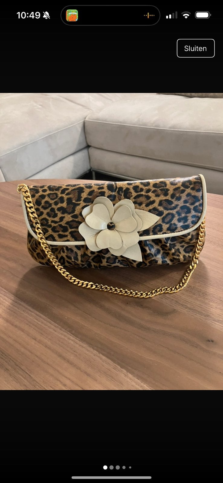 Dolce & gabbana clutch / wallet on chain, Ophalen of Verzenden, Zo goed als nieuw, Zwart, Avondtasje