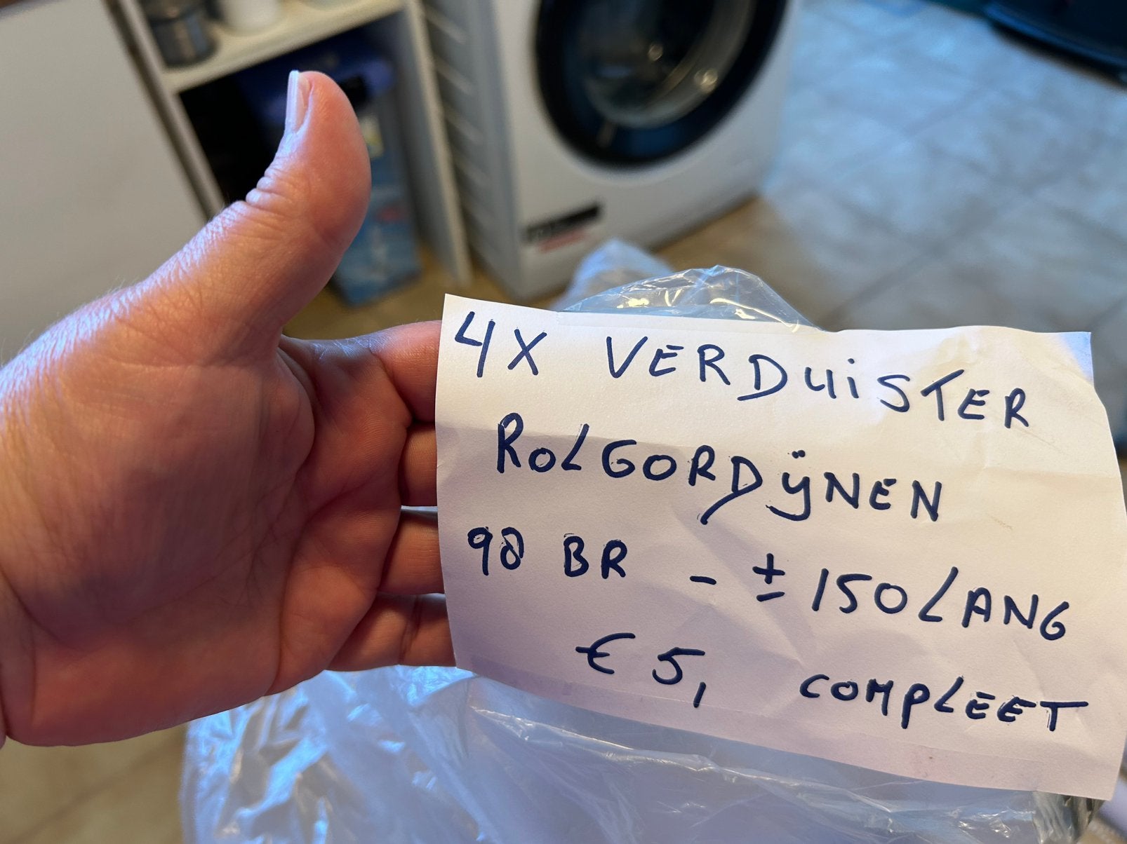 Verduister rolgordijnen, Verduisterend, Ophalen of Verzenden, Zo goed als nieuw, Rolgordijn