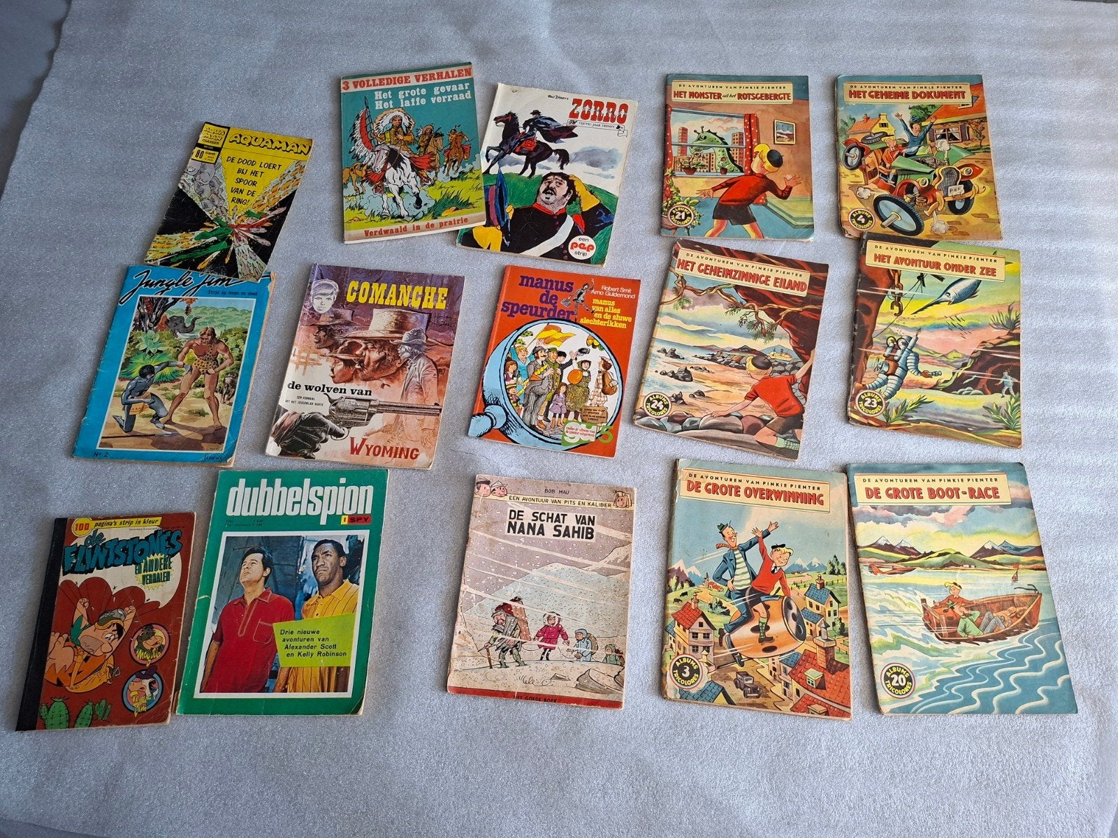 Grote collectie oude stripboeken in 1 koop, Meerdere stripboeken, Ophalen of Verzenden, Gelezen