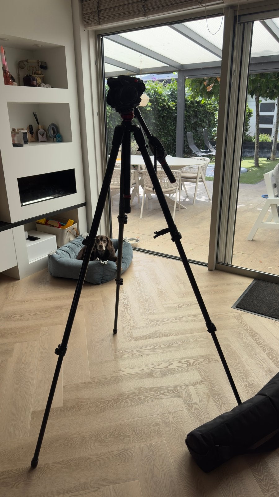 Manfrotto 755XB + 501HDV professioneel videostatief incl tas, Gebruikt, 175 cm of meer, Manfrotto, Ophalen of Verzenden